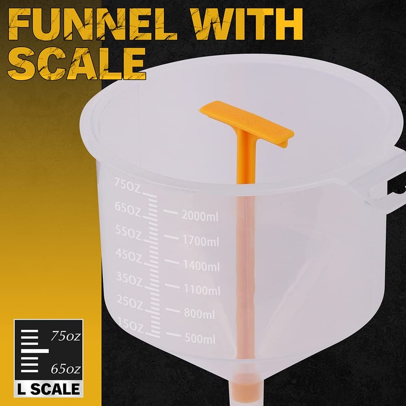 ELEAD No-Spill Coolant Funnel Kit - 19-Piece Radiator Funnel burping