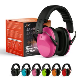 Jozy Noise Canceling Headphones for Kids, SNR 26dB Ear Protection for Autism, Sound Proof Sensory Muffs for Hearing, Concerts (Pink)