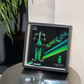 iLuane Display Wallboard for Speed Champions Aston Martin Aramco AMR24 Race Car Toy - Building Set 77245, Adult Collectibles Wall Mount, Home or Office Décor (No Car Included)