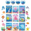 JarThenaAMCS 35Pcs Under The Sea Reading Classroom Bulletin Board Decorations