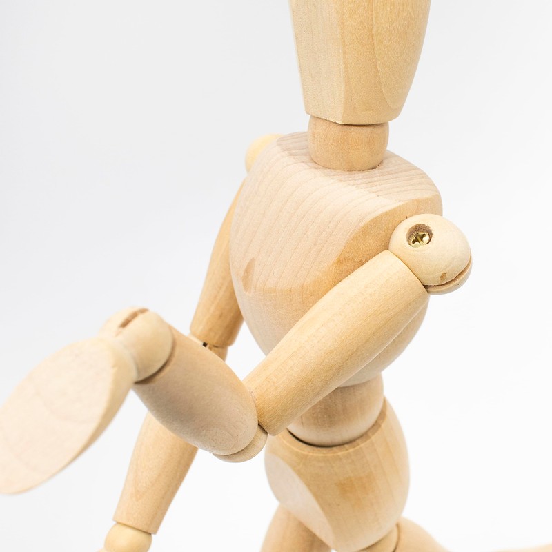 MONT MARTE Manikin Male 30cm - Body Doll, Wooden Puppet