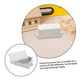KONTONTY Weatherproof Outdoor Junction Box Plastic Electrical Box for Cable Connections Sturdy Weatherproof Project Enclosure for Outdoor Use
