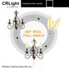 CRLight 8W 4000K LED Candelabra Bulb Daylight White, 80W Equivalent