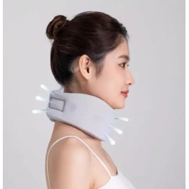 Mokgips 목깁스 비행기 견인기 목 보호대 가정용 거북목 치료기 초경량 [블랙 / M] Neck Brace Airplane Towing Neck Support Home Turtle Neck Treatment Ultra Lightweight [Black / M]