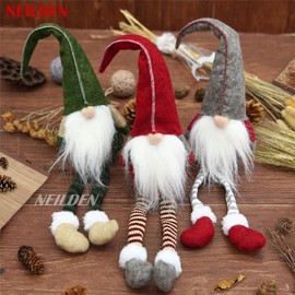 3PCS Christmas Long-Legged Rudolph Dolls – Holiday Decorations for Children, Gifts, and Hotel/Mall Window Displays