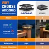 APONUO Solar Post Cap Lights 12 Pack - 4x4 5x5