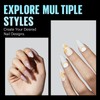 TOMICCA Pack of 504 Almond Medium Nail Tips for Gel