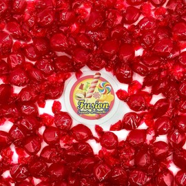 Cinnamon Discs Hard Candy - Bulk 1 Pound Individually Wrapped Red Cinnamon Candies (Approx 75 Pieces) - Holiday Bulk Candy