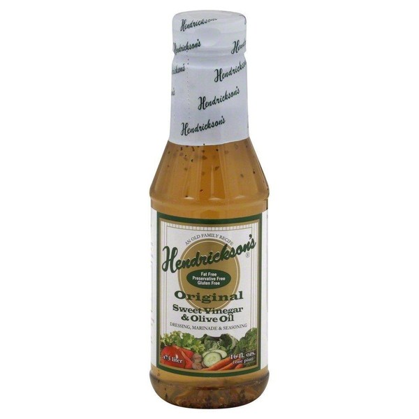 Hendrickson's, Inc Dressing, Fat Free,Sweet Vinegar and Olive Oil, 16-Ounce (Pack of 6)