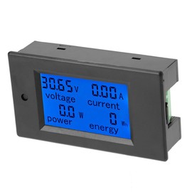 Digital Circuit Power Monitor, Pzem-031 DC Multimeter Module LCD Current/Power/Voltage/Current Meter 20A 6.5-100V DC 0-2000W Kwh Meter