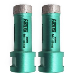 FACHLICH Diamond Core Drill Bit 2pcs 4/5" 20mm Tile Hole Saw Wet Drilling for Granite,Concrete Countertops,Marble,Tile,Brick,Limestone