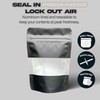 Black mylar bags 3.5g smell proof packaging 9CM x 13CM