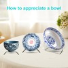 Boloyo "X Shape Acrylic Bowl Display Stand, 6.5 Inch 1PC
