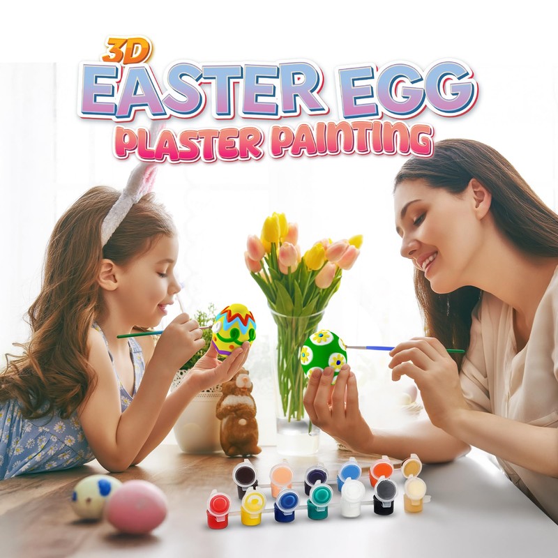 ArtCreativity ArtCreativity 3D Easter Egg Painting Kit - Easter Craft
