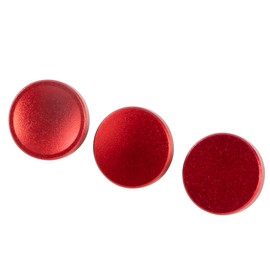 GCJUYA Shutter Button Release Button, Aluminum Alloy, Compatible with Most Camera Companies, Screw-in Type (Set of 3, Plain, Concave, Convex, Red)