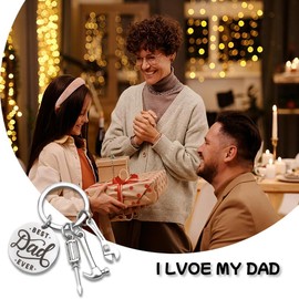 Guqqeuc Dad Birthday Gifts for Daddy Best Dad Gifts for Papa Dad Birthday Gift for Step Dad Christmas Retirement Gifts for Dad Birthday Presents for Dad Father Gifts for Father Keyring