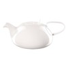ASA 2015013 Measuring Table Ceramic Teapot with Strainer, White Gloss,