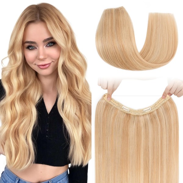 S-Noilite Invisible Wire in Human Hair Extensions 100% Real Remy