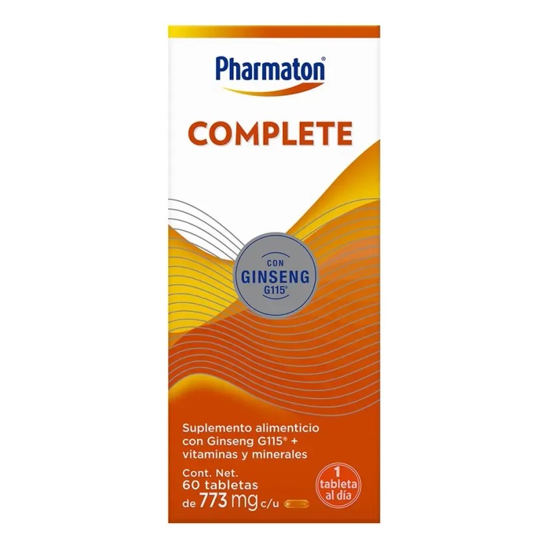 Suplemente Alimenticio Complete Con Ginseng 60 Unidades Pharmaton