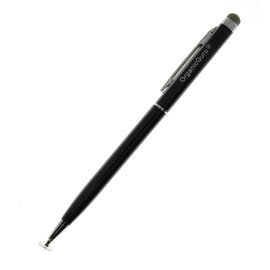 Organicguru®️ 2 in 1 Universal High Precision Capacitive Fiber And Fine Point Disc Touch Screen Slim Stylus Fibre Pen for All Touch Screen Mobile Phones and Tablets (Black)