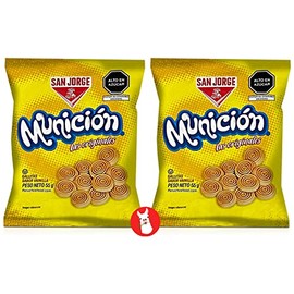 San Jorge Galletas Munición Vainilla | Peruvian Municion Vanilla Cookies 2 Pack