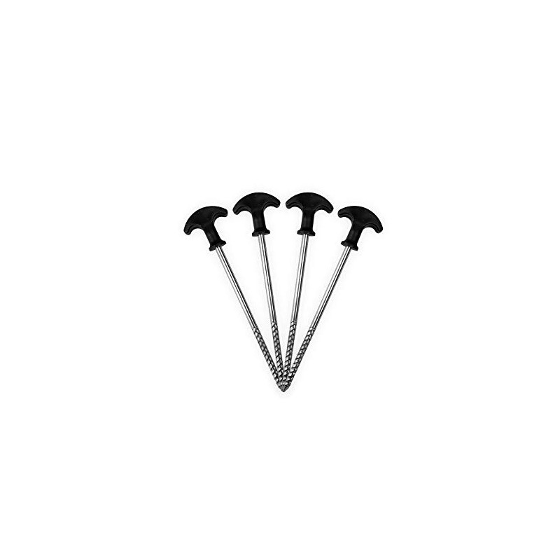 KCT 10 pc Heavy Duty Bivvy Tent Camping Screw Pegs
