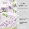 Elrene Home Fashions Lilac Garden Floral Spring/Summer Wrinkle Resistant Dining