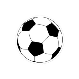 Soccer Ball Decal Large Vinyl Stickers Round Soccer Ball Sports High School College MLS Fans World Cup