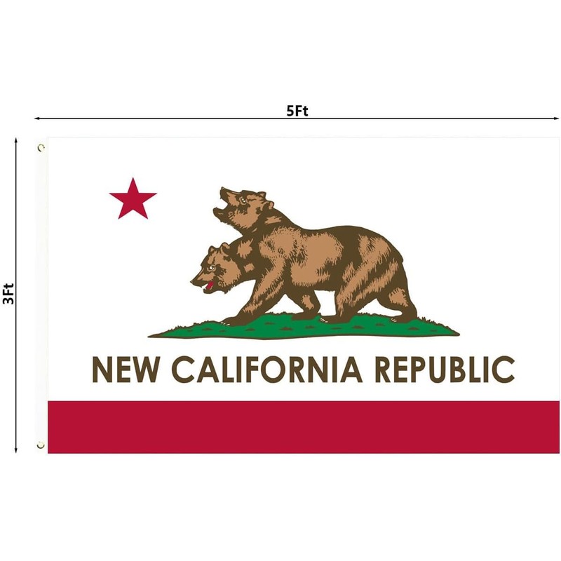 New California Republic Flag 3x5 Ft NCR Flags Double Sided