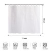 YISURE Short Shower Curtain 59 Inch Length, White Waffle Textured