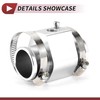 HEROFFIX 1 Satz Auto-Wasser-Kühlmittel-Temperatursensor-Adapter-Gelenkrohr-Radiatorsensor-Adapter 30mm Silberton
