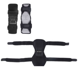 Joint Support Knee Pads, Patella Booster Spring Knee Brace Knee Booster Knee Brace Lift Black for Mountaineering and Squats