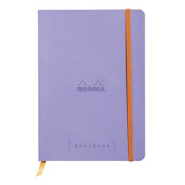 Rhodia Rhodiarama 117701C Notebook with Soft Cover DIN A4+ Format 220 x 297 mm 80 Sheets Micro-Perforated Lined with Elastic Band Bookmark and Stretchable Inner Pocket
