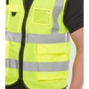 EXECUTIVE HI VIZ WAISTCOAT SATURN YELLOW XL