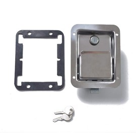 Stainless Steel Trailer RV Travel Lock Anti Theft Paddle Door Tool Box Lock for Caravan Truck Camp Motorhome Patrol Car