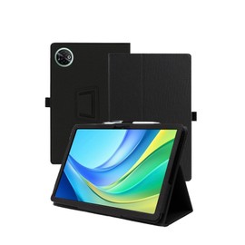 Case for Urao G140L/DOOGEE Tab E3 Max/Callsky-Tech Ctab 14 Tablet 14 inch，WUNIAK Premium Leather Business Folio Stand Cover for Urao G140L Tablet 14 inch with Hand Strap for Tablet,Black