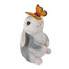 Bunny Outdoor Garden Statues Resin 600mAh Warm Light Rabbit with