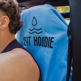 Seat Hoodie Car Seat Towel | Premium Microfiber Towel Seat Covers for Cars | Universal Fit & Machine Washable | Portable Car Seat Towel Cover After Gym, Yoga, Beach Navy