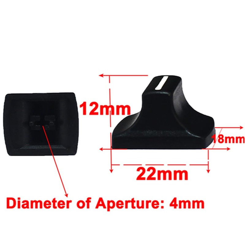 1pc Speed Control Lever Fader Knobs Replacement Push Rod Cap