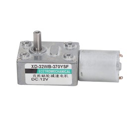 DC Gear Motor CW CCW Self Locking Speed Regulation Micro Turbine Worm Gear Reduction Motor 12V 50RPM