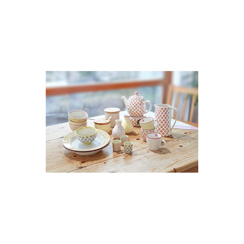 Bloomingville Susie Retro Salt Pot with Lid and Spoon Sugar