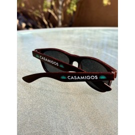 Casamigos Tequila Souvenir Sunglasses, Brown Wood Colr Design