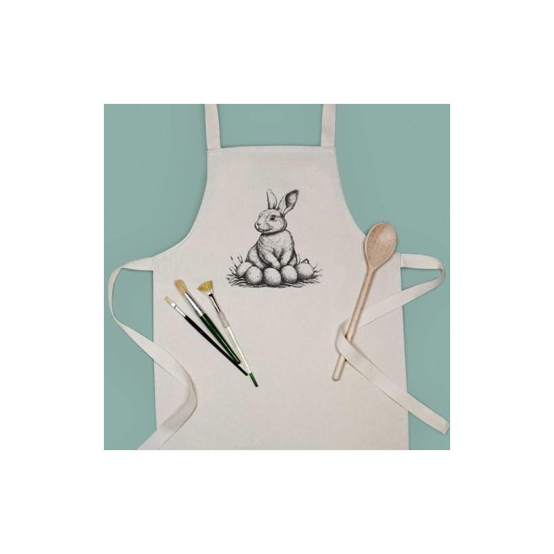 Azeeda 'Easter Bunny with Eggs' Kid’s Cooking Apron (AP00077897)