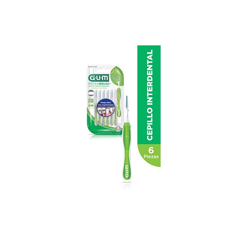 GUM - Proxabrush Viajero Cónico con Cerdas Triangulares y Clorhexidina