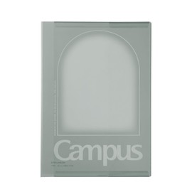 Kokuyo Campus Decorative Cover Clear Note Cover Positive & Relax B5 Evening Gray NTC-CB5-L1-M