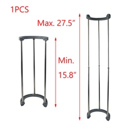 Oedema Undermount Sink Brackets Stainless Steel Under Sink Support Brackets Adjustable Sink Support Leg 15.8"-27.5" Sink Repair Support Kit