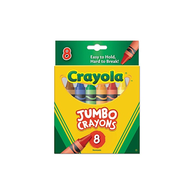 Crayola 52-0389 Jumbo Crayons Assortment 8 Pack