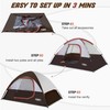Camping Tent 2 Person, Waterproof Windproof Tent with Rainfly Easy