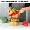Snailhouse Colander with Mixing Bowl, 2QT 304 Stainless Steel Kitchen