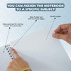HOVUK Wire-Bound Spiral Notebook Journal, Composition Notebook with Pre-Perforated Pages,
